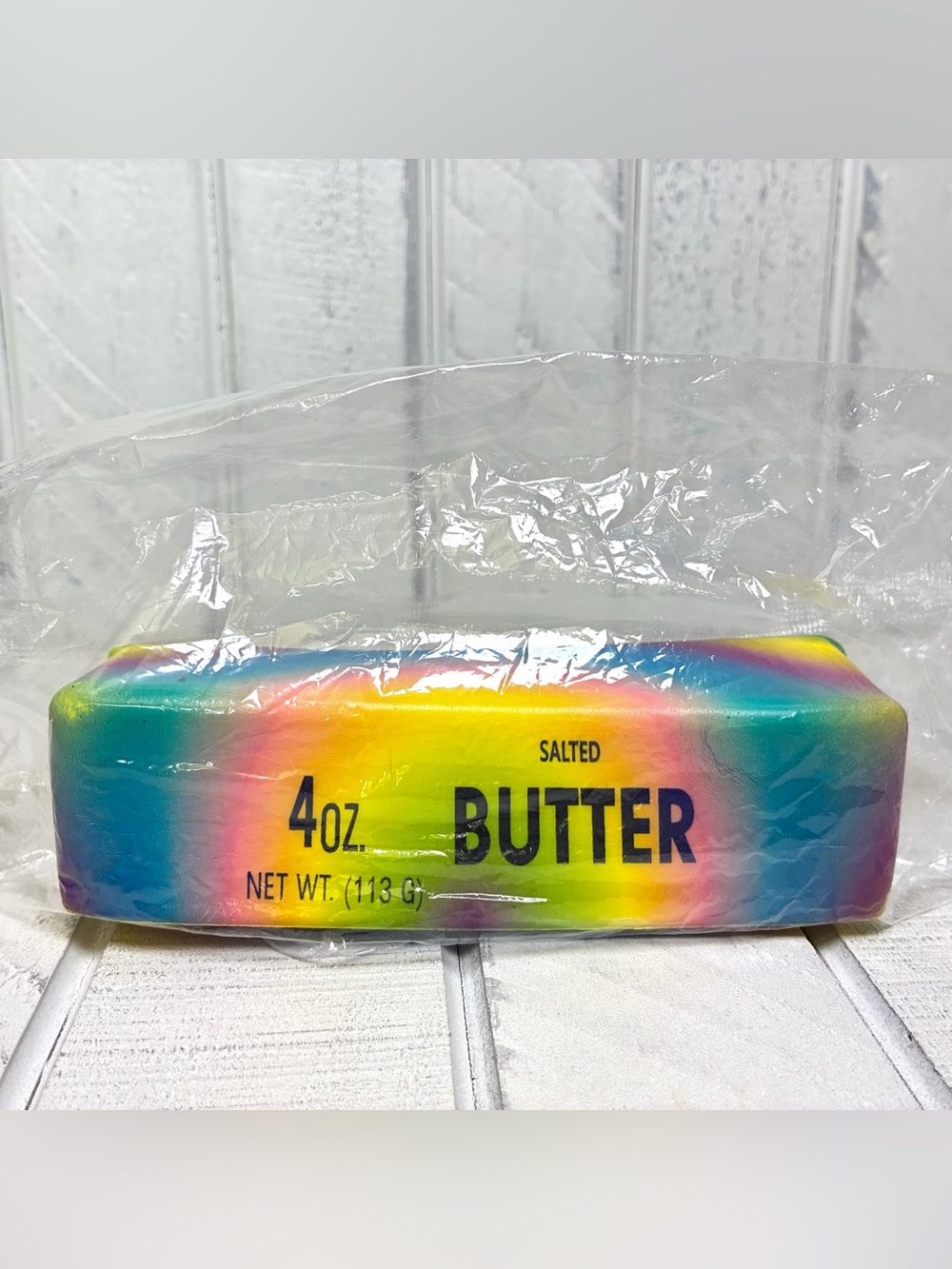 Rainbow Squishy Butter Slow Rise Foam Stress Toy Fun Food Themed Fidget